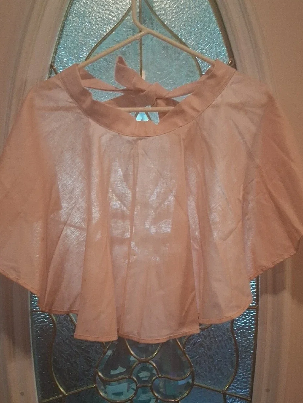 Sexy Light Pink Tie-Back Women's Half Apron